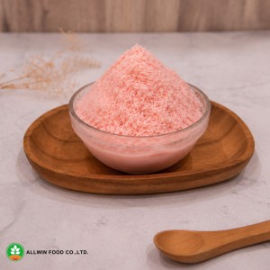 Korean strawberry bingsu made with Allwin snow ice powder